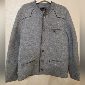 Geiger Gray Wool Cardigan